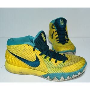Nike Kyrie 1 Letterman Tour Yellow Teal University Gold 705277-737 Mens Size 9.5